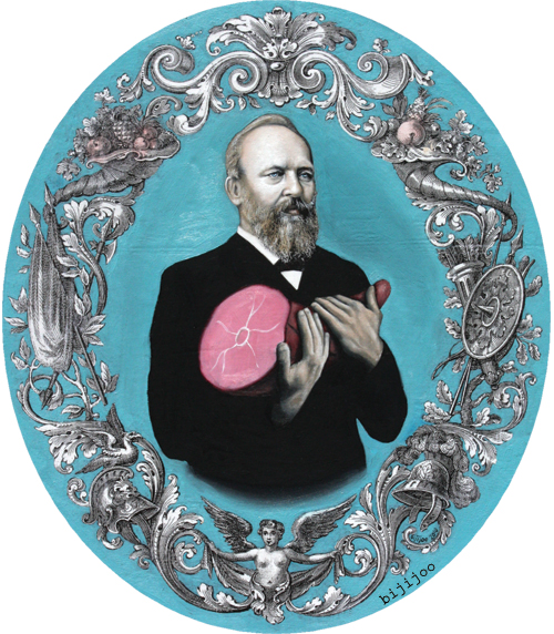 James Garfield with Ham