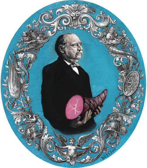 Grover Cleveland with Ham