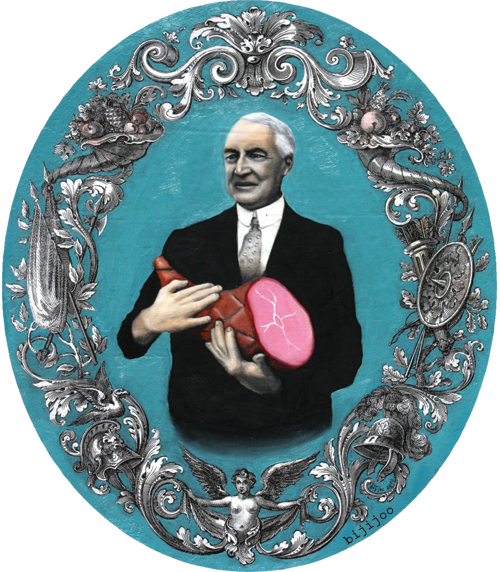 Warren G. Harding with Ham