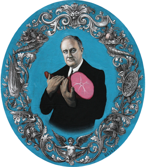 Franklin D. Roosevelt with Ham