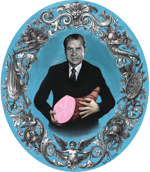 Richard Nixon with Ham