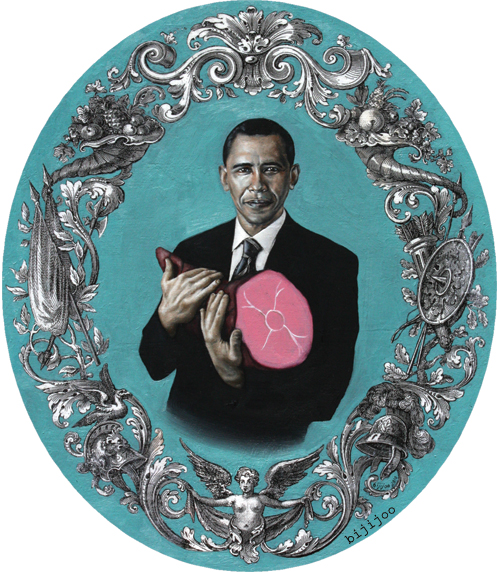 Barack Obama with Ham