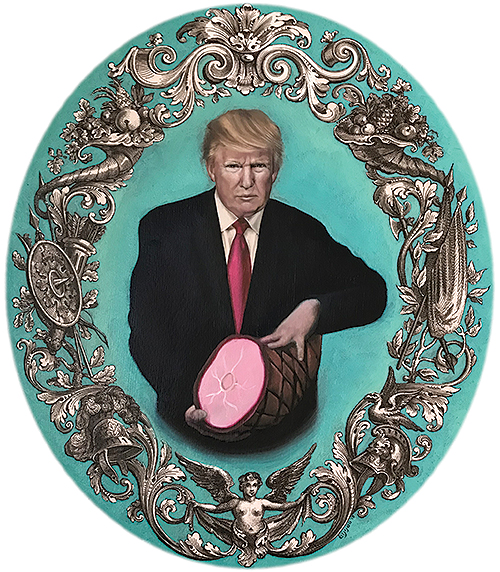 Donald Trump with Ham