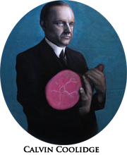 Calvin Coolidge with Ham