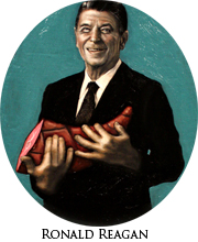 Ronald Reagan with Ham