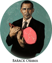 Barack Obama with Ham